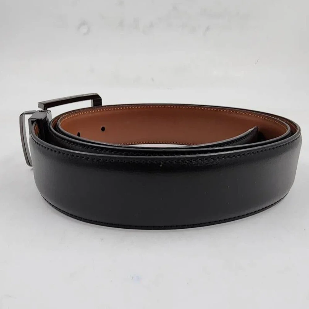 Perry Ellis Portfolio Love Triangle Reversible Belt Men's M 34/36 Black